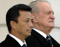 Staatspr&auml;sident RAVALOMANANA mit Bundespr&auml;sident RAU